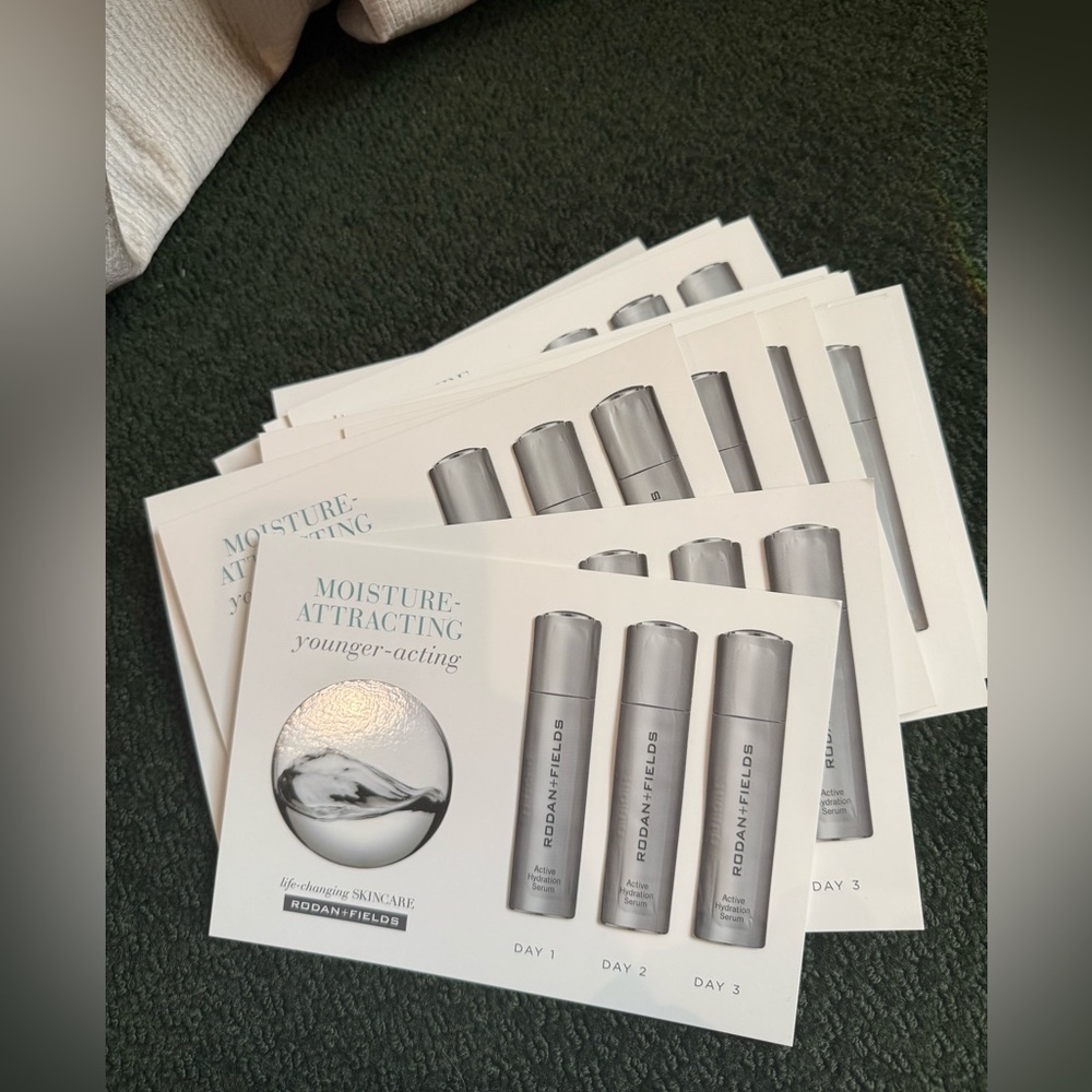 Rodan + Fields  NWT two sample sheet 3 days active hydration serum - Picture 7 of 8